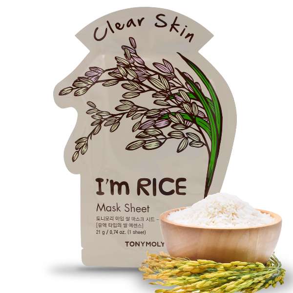 TONYMOLY I’m Real Rice Mask Sheet Clear Skin
