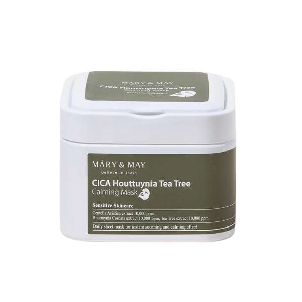 MARY & MAY CICA Houttuynia Tea Tree Calming Mask 30pcs