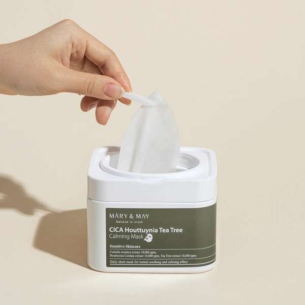 MARY & MAY CICA Houttuynia Tea Tree Calming Mask 30pcs