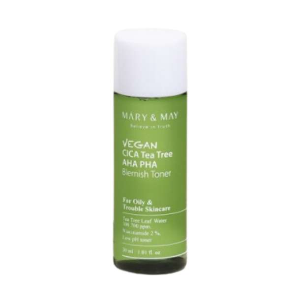 MARY & MAY Vegan CICA Tea Tree AHA PHA Toner MINI