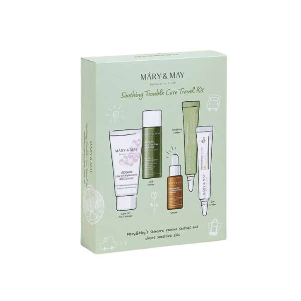 MARY & MAY Travel Kit Soothing Trouble Care Travel Kit
