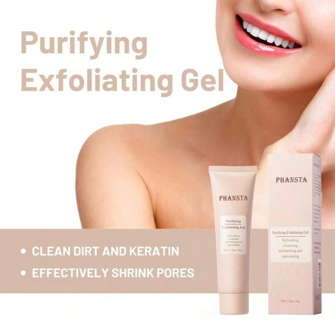 Purifying exfoliating gel