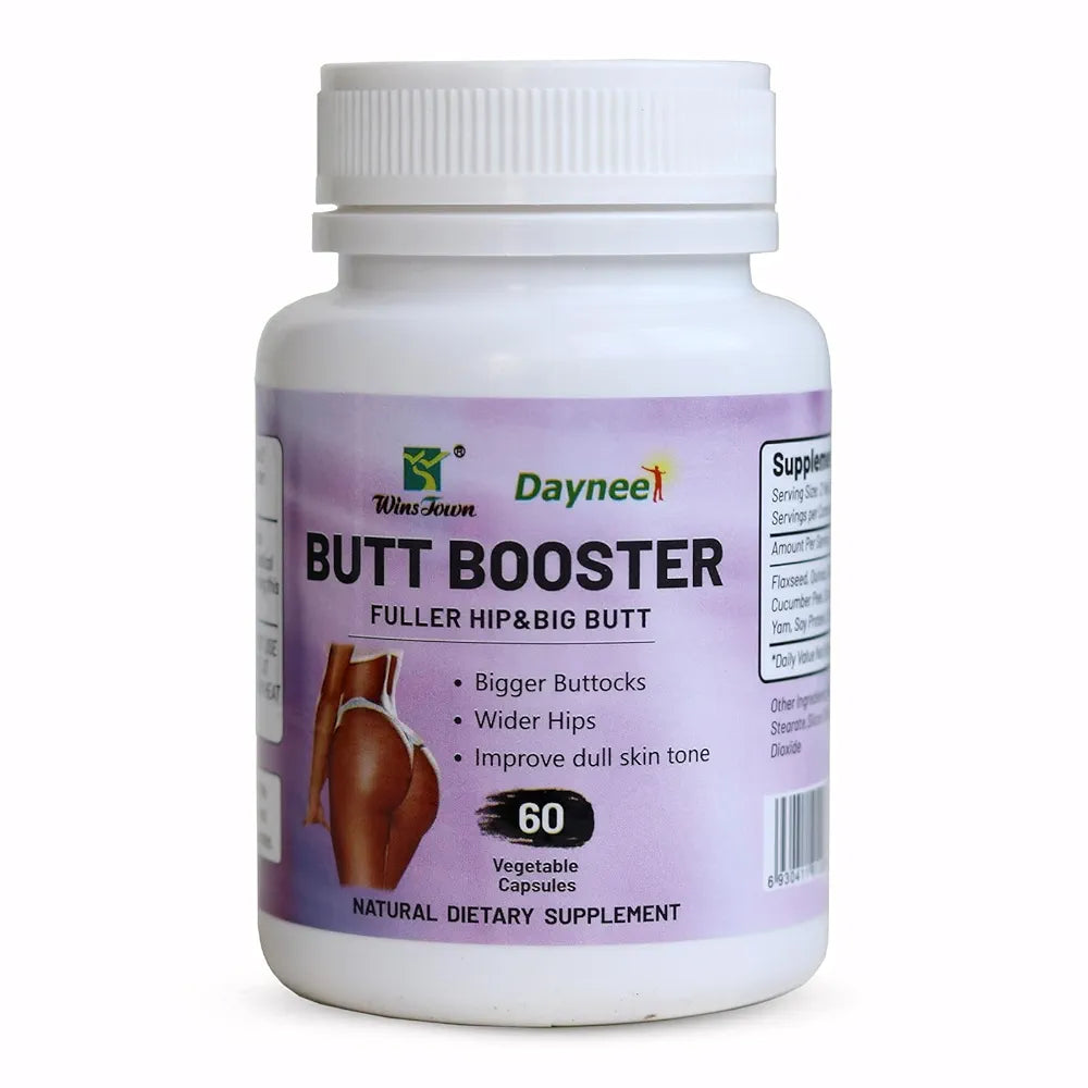 AIHIYO Butt Booster Capsule, Hip Butt Enhancement Supplement Pill, Bigger Buttocks and Improve Dull Skin Tone, 60 Count