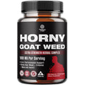 Horny Goat Weed for Men - Extra Strength Male Supplement with Black Maca Root, Tongkat Ali, Saw Palmetto & Panax Ginseng Extract for Stamina & Energy - 180 Capsules
