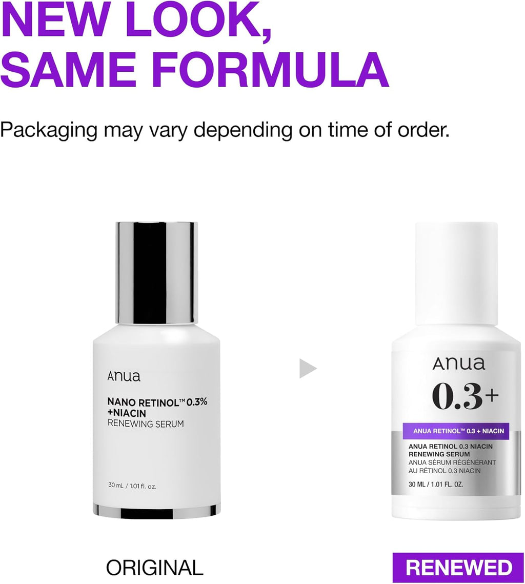 Anua Nano Retinol 0.3% + Niacinamide Renewing Serum