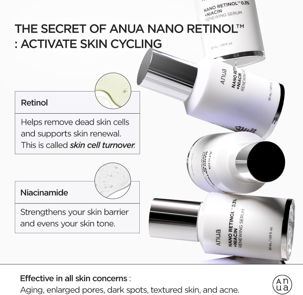 Anua Nano Retinol 0.3% + Niacinamide Renewing Serum