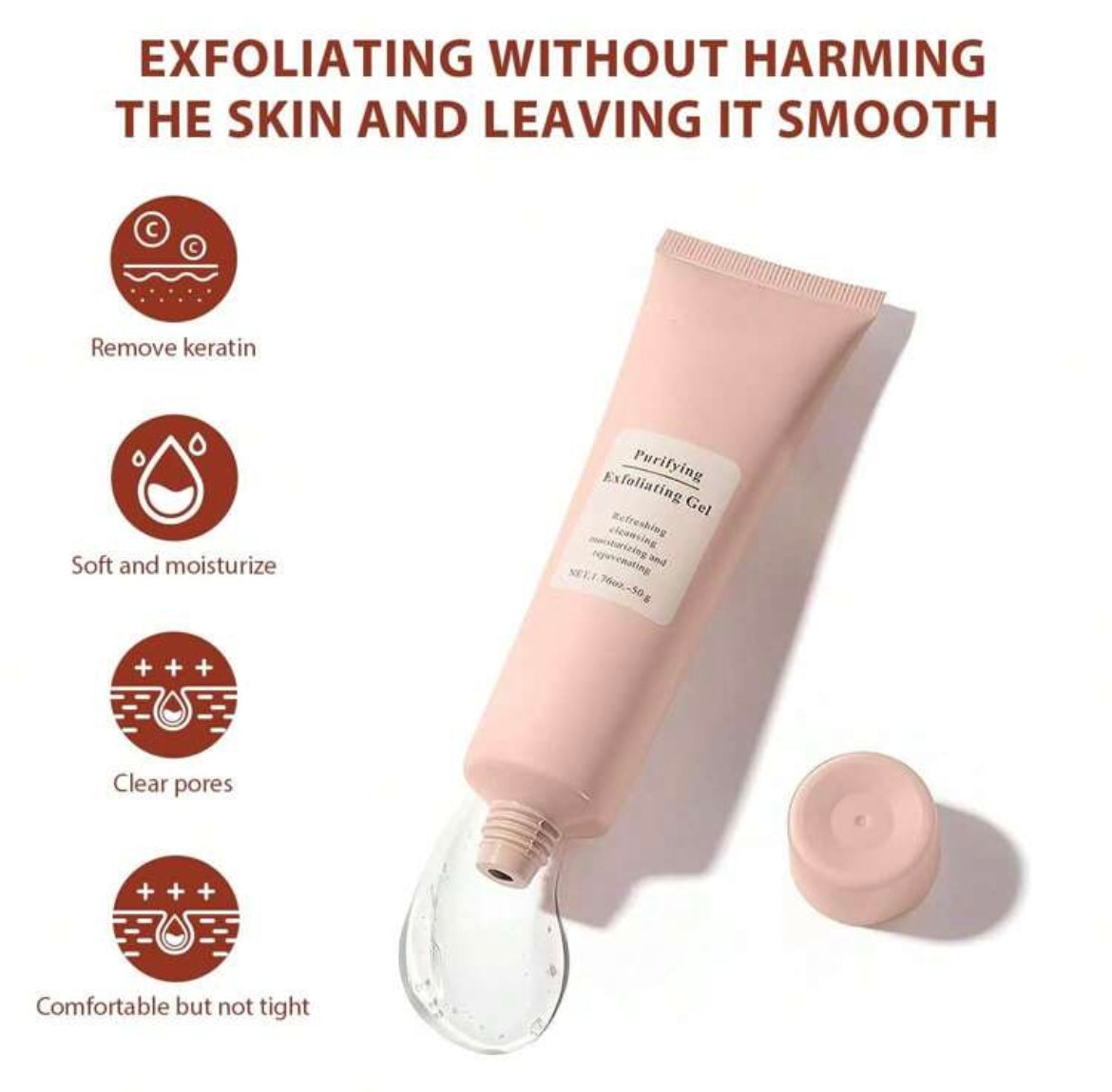 Purifying exfoliating gel