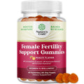 Fertility Gummies for Women Trying to Conceive - Yummy Gummy Fertility Supplement for Women with Myo-Inositol Folic Acid & Vitex Chasteberry - Vegan Non-GMO & Gluten Free - Juicy Peach 