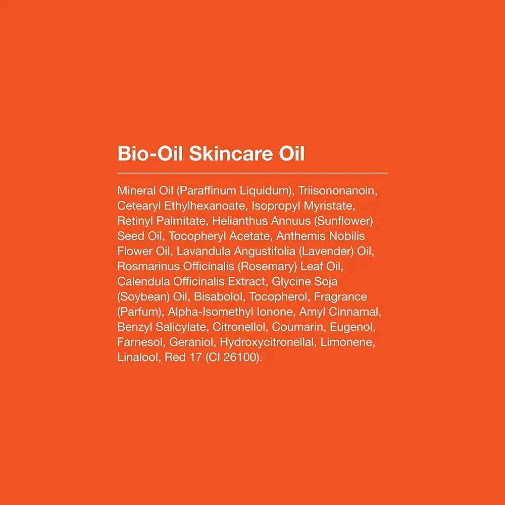 Bio-Oil Skincare Body Oil Serum, Face and Body Moisturizer with Vitamin E & A, for Scars, Stretch Marks, Sensitive Skin, All Skin Types, Dermatologist Recommended, Non-Comedogenic, 2 Oz