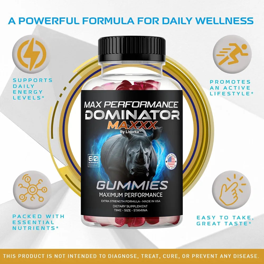  Dominator Maxx Gummies for Men - Dominator Maxxx Gummies, Dominator Maxxx, Dominator Maxx, Dominator Maxxx Gummies Advanced Formula, Dominator Maxxx Gummies for Men, 120 Gummies for 2 Months