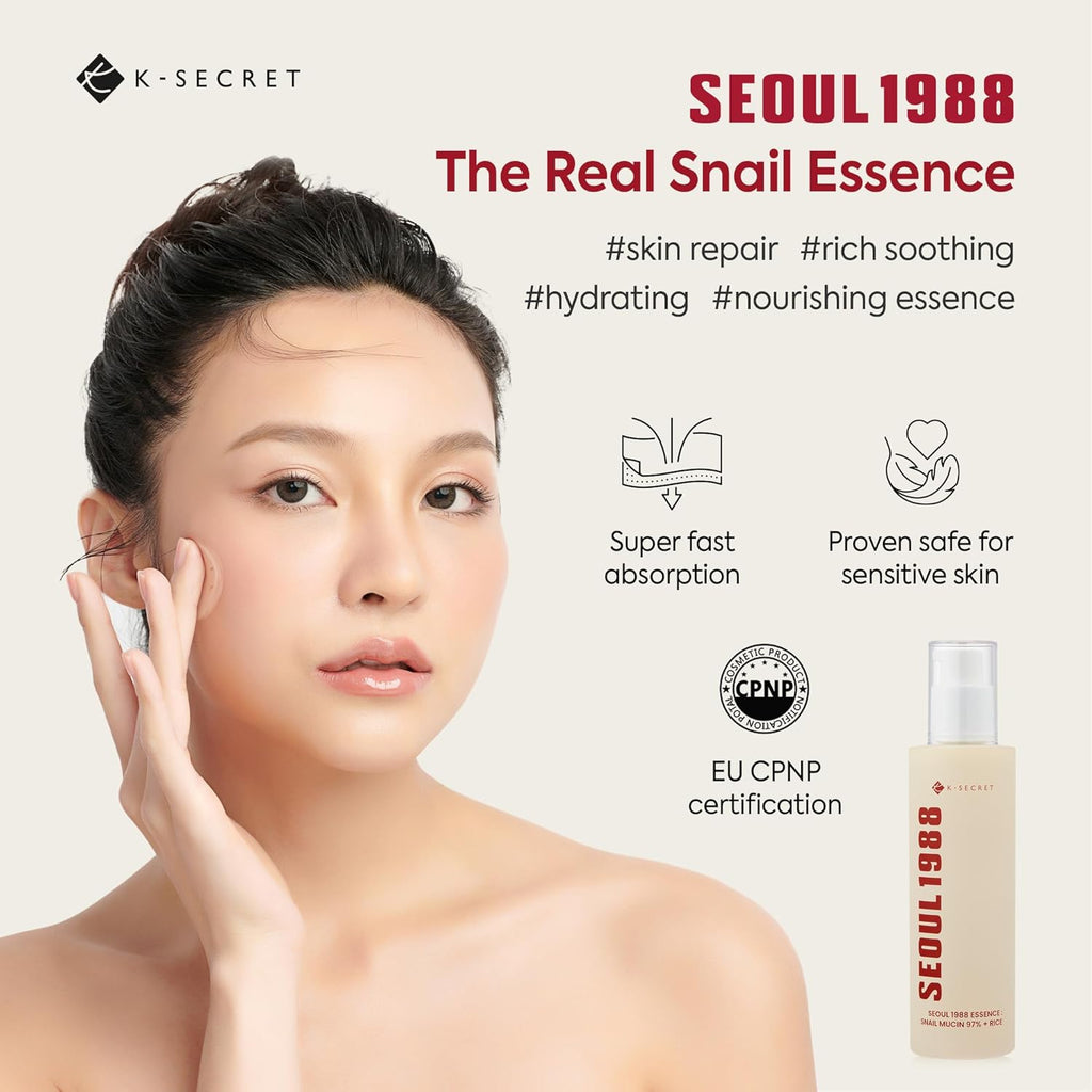 KSECRET Seoul 1988 Essence: Snail Mucin 97% + Rice