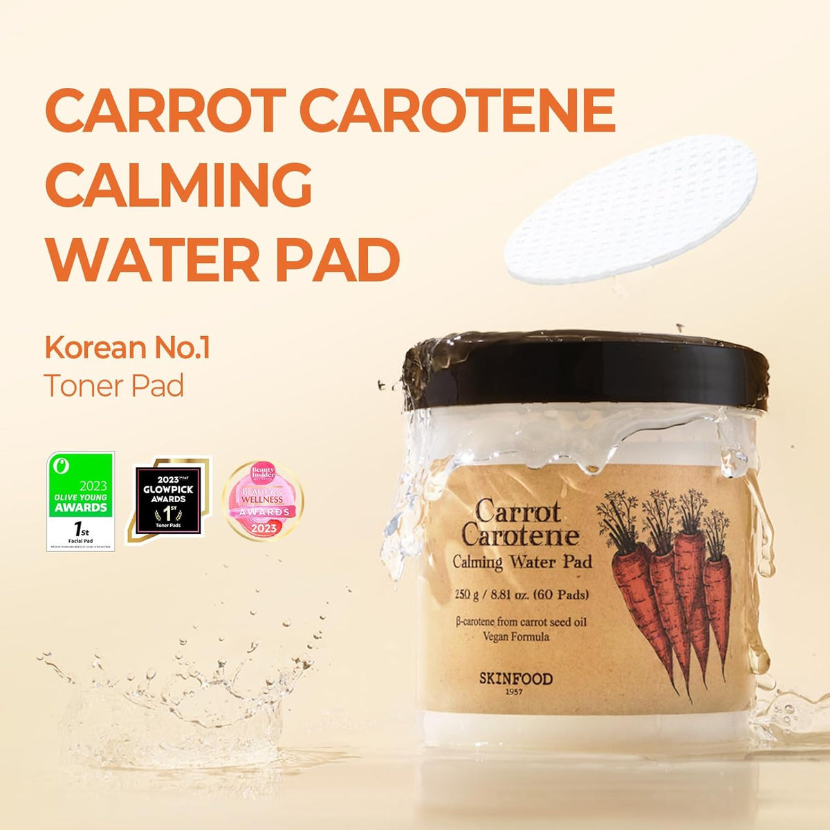 Skinfood Carrot Carotene Calming Water Pad