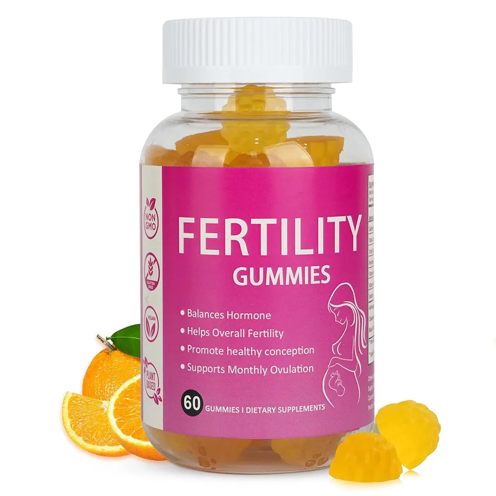 Fertility Support Gummies for Women Hormonal Balance & Conception Support, Prenatal Vitamins with Myo-Inositol & Pantothenic Acid, Fertility Gummies for Women Get Pregnant Fast, 60 Count