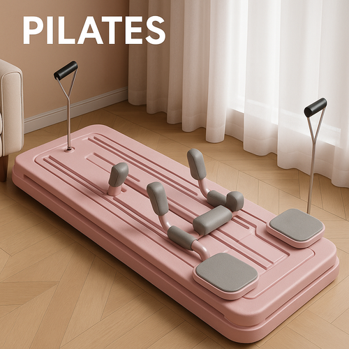 "Portable Pilates Bar with Resistance Bands" "Pilates Reformer Board".