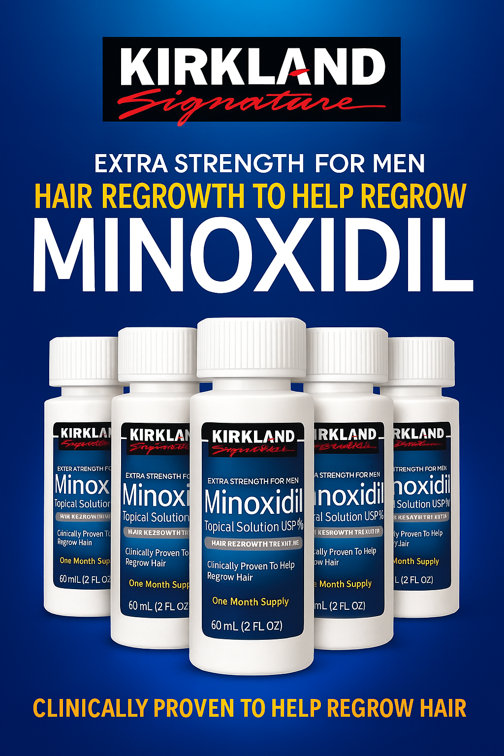 Minoxidil hair growth solution Minoxidil 5% Topical Solution Extra Strength Hair Regrowth