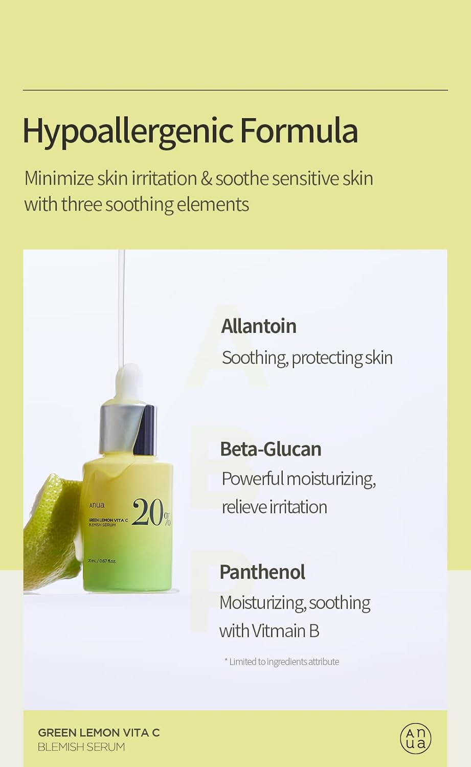 Anua Green Lemon Vita C 20% Blemish Serum