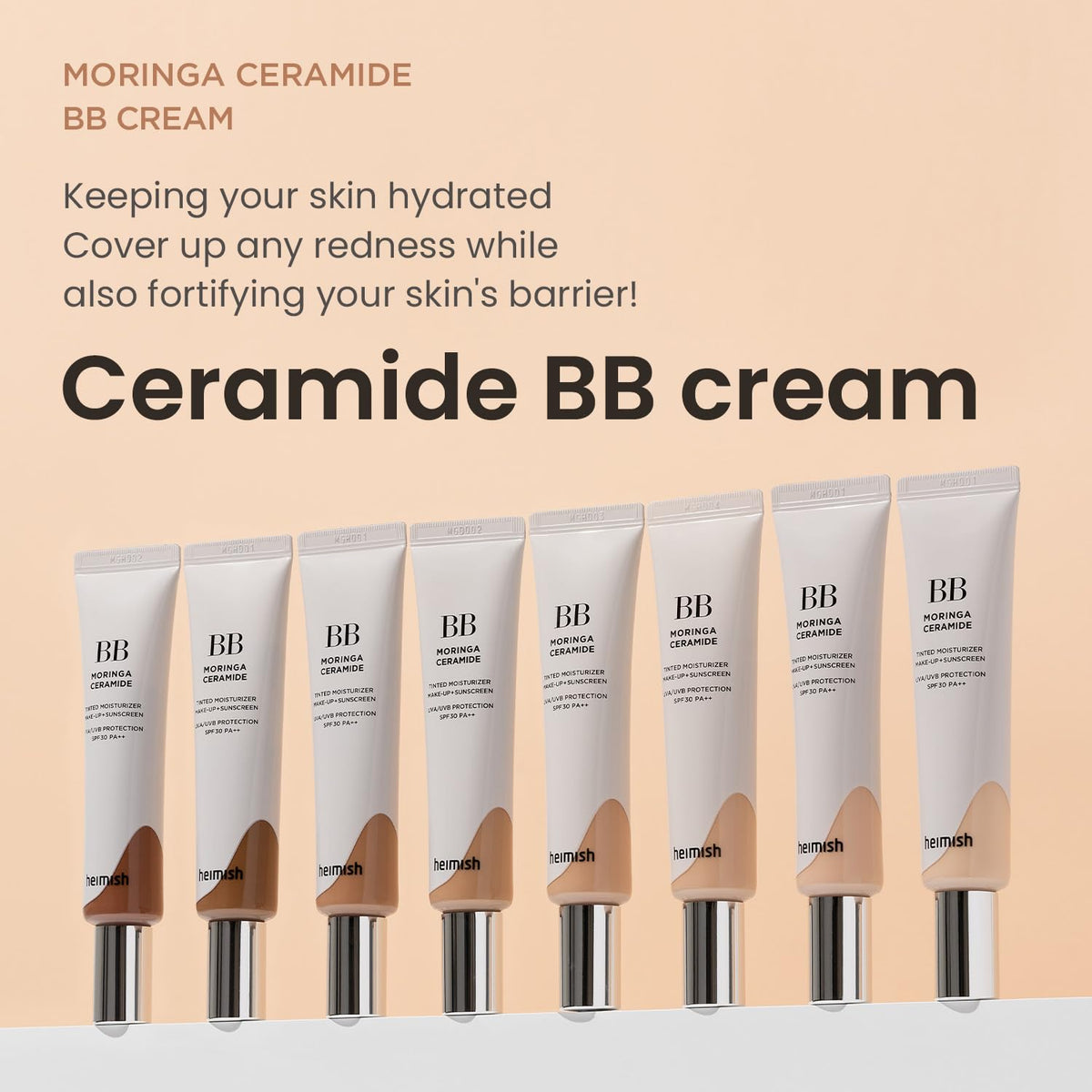 HEIMISH Moringa Ceramide BB Cream SPF 30PA++ 23 Light Medium