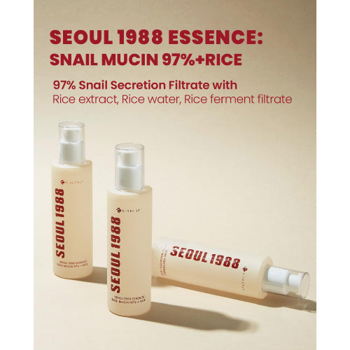 [KSECRET] SEOUL 1988 Essence : Snail Mucin 97% + Rice 100ml